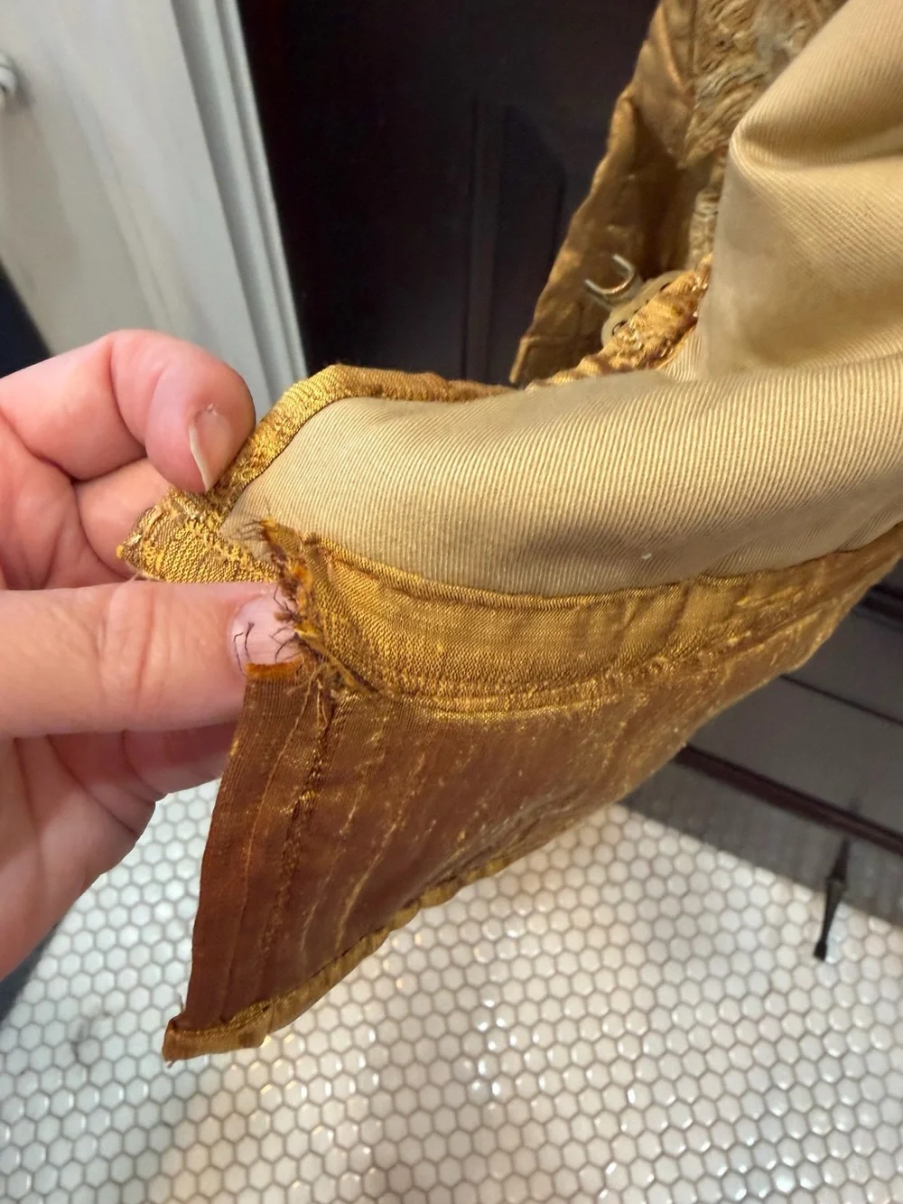 Golden Brocade Regal Pattern REN Fair Vest XL